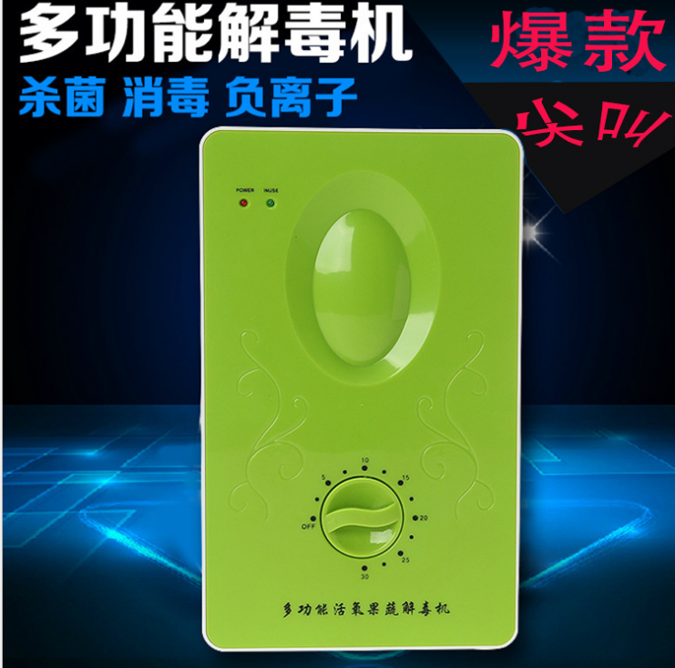 家用多功能活氧臭氧果蔬解毒机消毒机洗菜机臭氧制造器