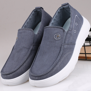 老北京布鞋男轻便不累脚中老年休闲鞋透气套脚爸爸布鞋软底开车鞋