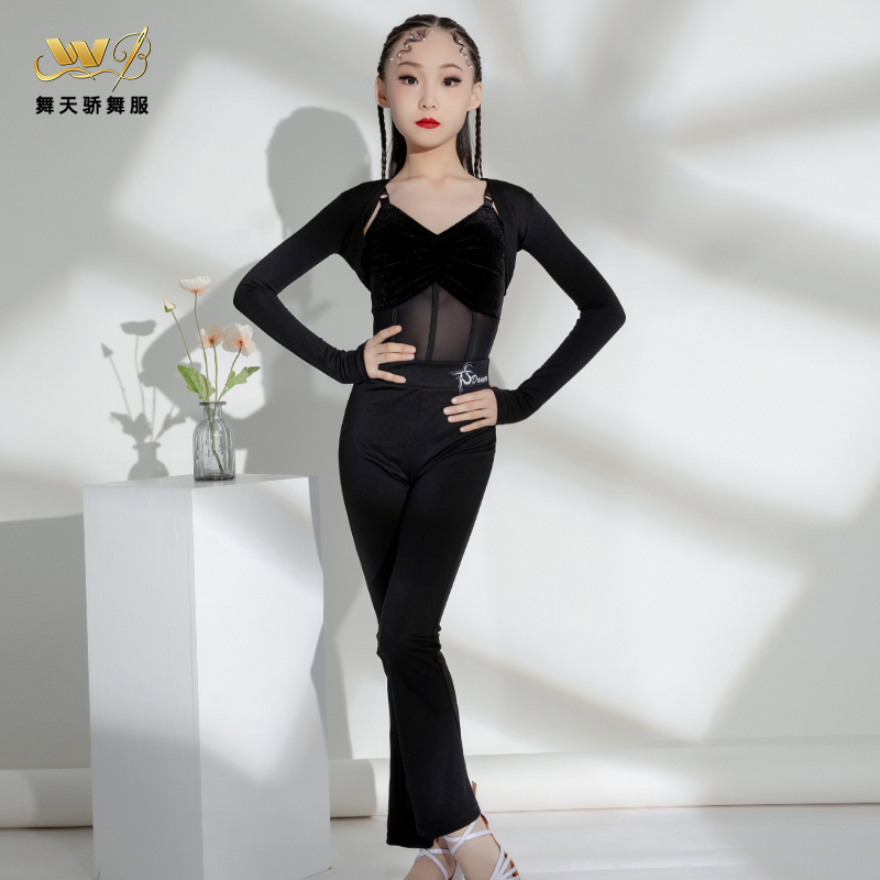 舞天骄拉丁舞裤舞蹈练功裤子女