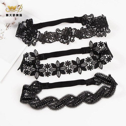 拉丁舞发带儿童舞蹈演出头饰女