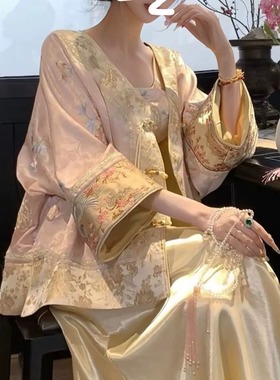 2025年新款感国风重工刺绣新中式风时尚气质感女薄外套 n2083