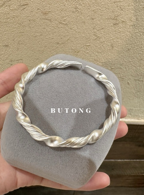 高桥风莫比乌斯环开口手镯