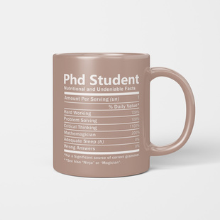 phD STUDENT博士杯子创意个性博士生马克杯美式咖啡陶瓷杯水杯