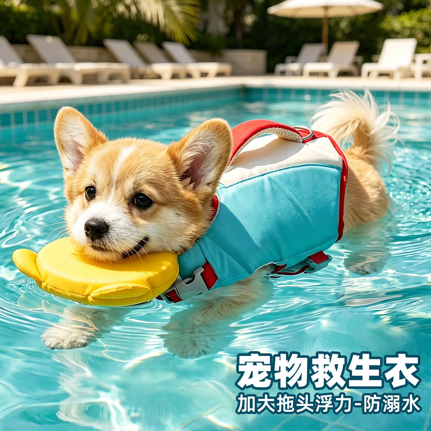 狗狗救生衣超大浮力防溺水泳衣