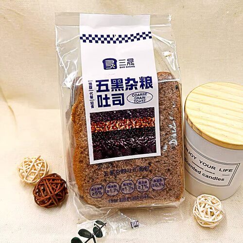 三晟坚果黄油面包坚果吐司五黑杂粮吐司高膳食纤维奇亚籽面包代餐