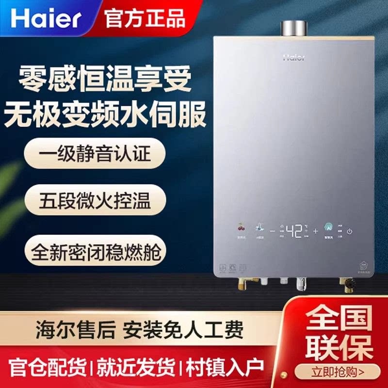 Haier/海尔 JSQ31-16KL5PROFXPGU1燃气热水器水伺服恒温静音