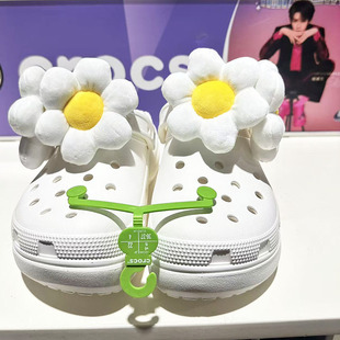Crocs/卡骆驰秋冬经典云朵坡跟保暖棉鞋家居保暖女鞋毛毛鞋207303