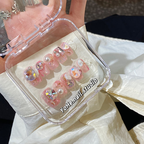 恋爱脑小众ins风穿戴甲美甲