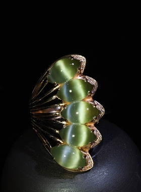 原创设计翡翠金镶玉送妈妈礼物