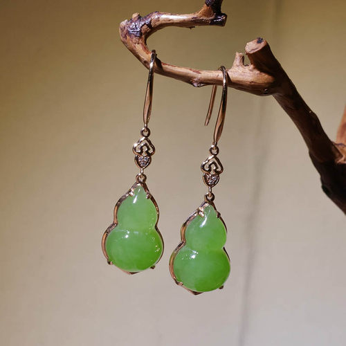 原创设计翡翠金镶玉项链送老婆