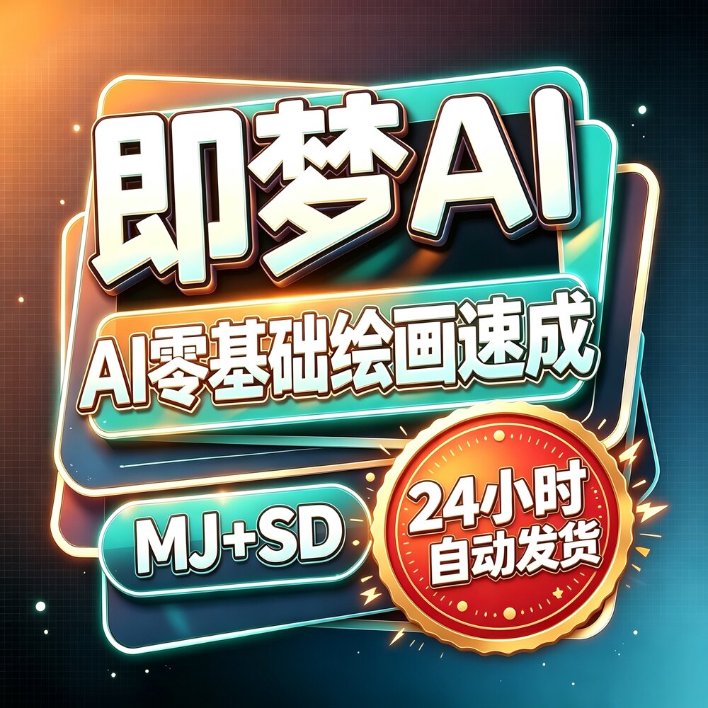 AI绘画速成MJ+SD教学视频