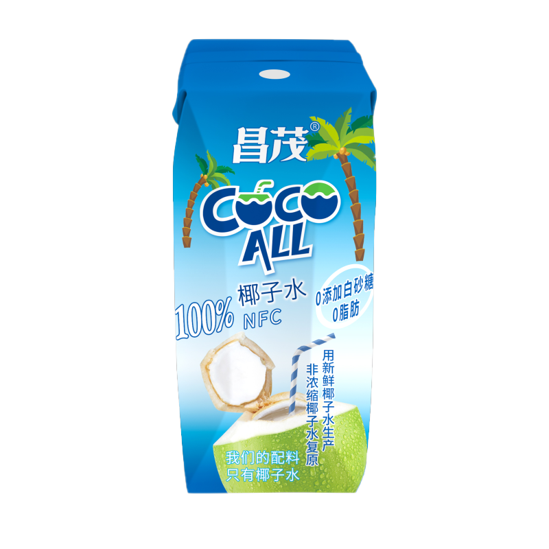 昌茂海南特产100%纯椰子水250ml