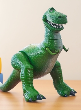 出口美国乐园款原装绿色抱抱龙公仔模型 前爪可动 会说英文原声