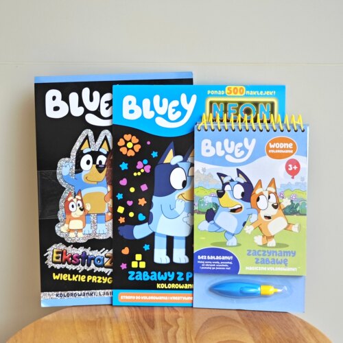 出口英国 BLUE伊家原装神奇水画本 益智刮刮画 霓虹贴纸填色图册