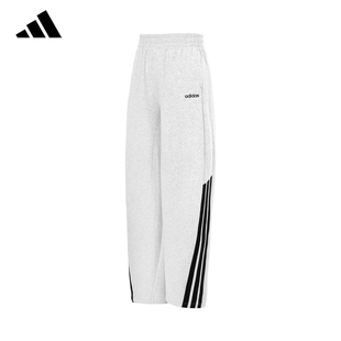 运动长裤 adidas阿迪达斯女裤 官方正品 新款 KA2590 宽松直筒阔腿裤