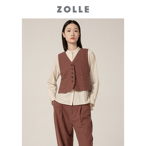 复古风基础搭配休闲马甲