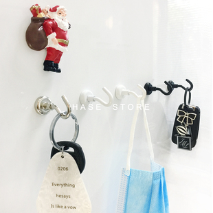 ins日式磁铁挂钩冰箱贴厨房油烟机无痕免打孔钩子口罩钥匙免钉钩