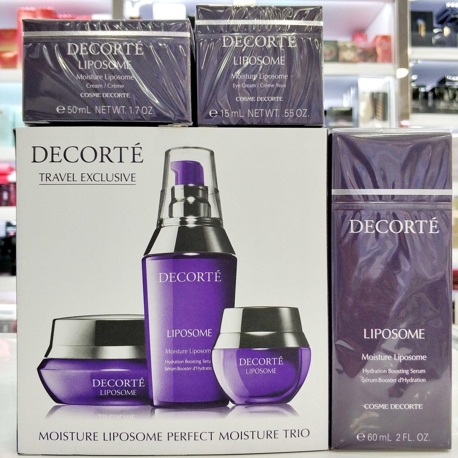 Cosme Decorte黛珂皇牌保湿三件套精华霜50ml保湿液60ml眼霜15ml