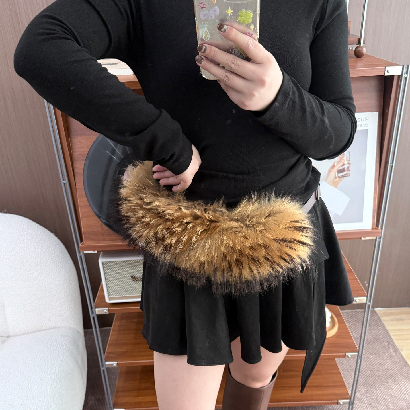 貉子毛腰带真毛皮草性感冬季潮流御姐风小众真皮配饰百搭气质皮带,服饰配件/皮带/帽子/围巾,腰带/皮带/腰链,淘宝优惠券,粉丝福利购,淘宝优惠卷