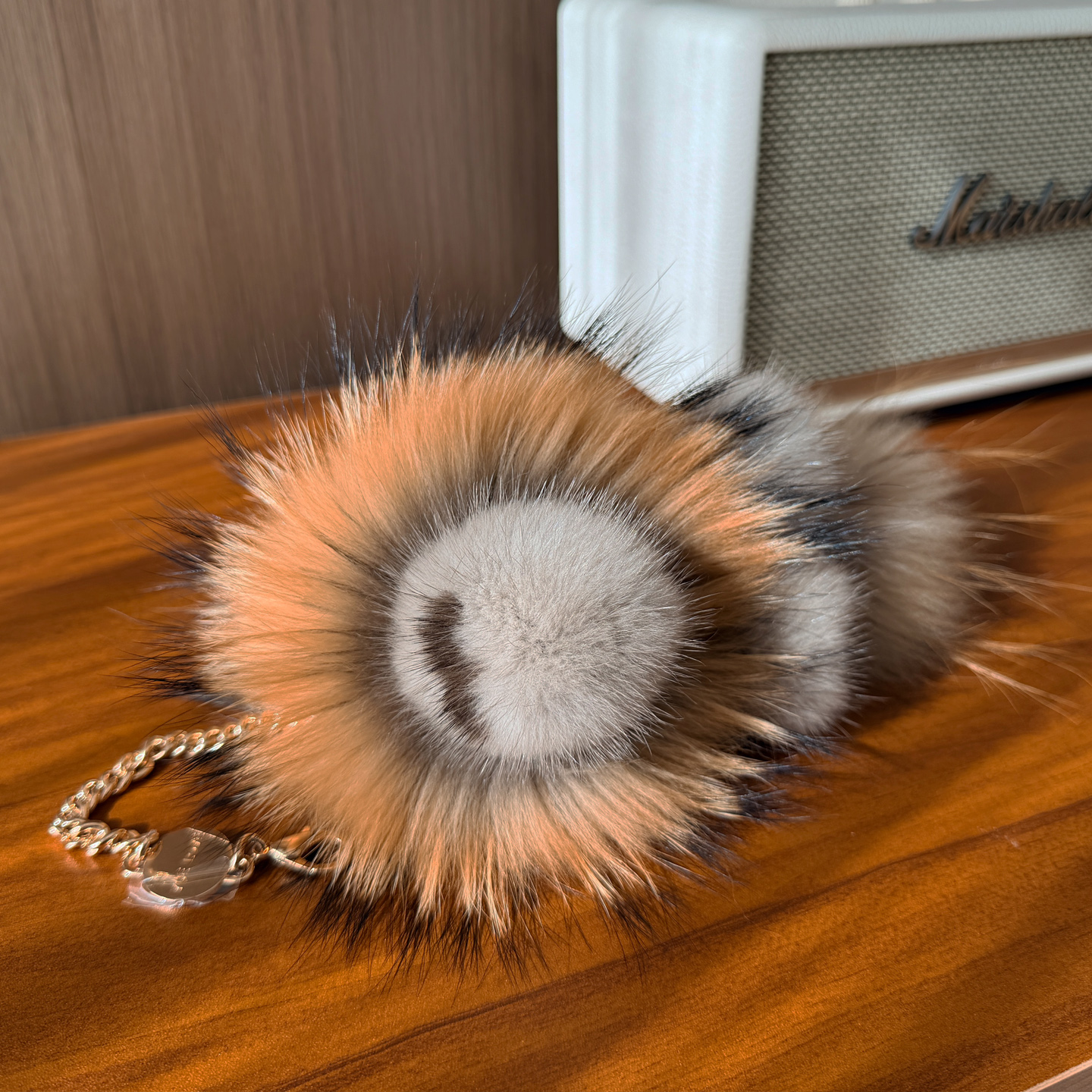 奢华整皮水貂毛小号狮子包包挂饰