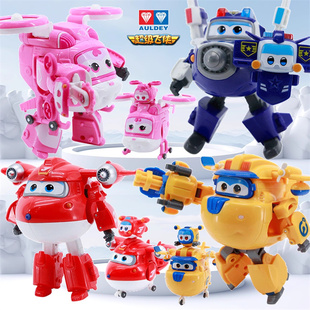 奥迪双钻正品超级飞侠磁吸合体变形机器人乐多多迪乐宝警宝超级宠