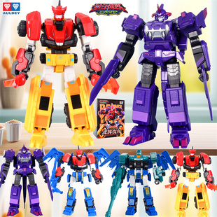 奥迪双钻量子战队恐龙守护光辉战神魔风战魂超音破空可动机甲玩具