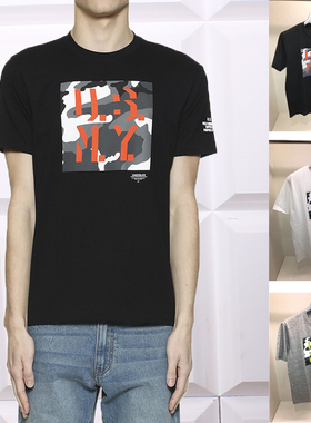 it潮牌CHOCOOLATE男短袖圆领T恤2024春夏打底迷彩印花棉合体1345