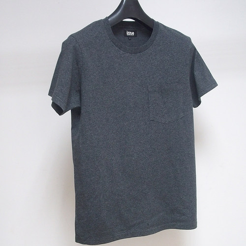 纯色口袋男款合体打底短袖T恤