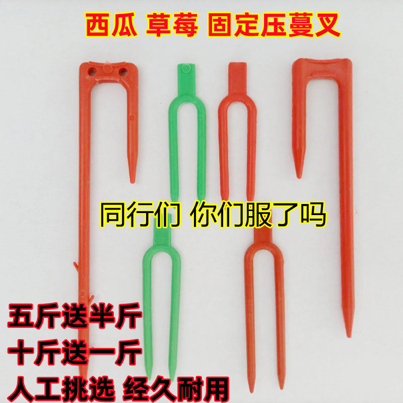 草莓育苗叉子甜瓜西瓜压蔓器生根压苗叉藤蔓走茎定植物固定器加长