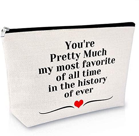 coworker leaving gifts for women makeup bag best friend gift