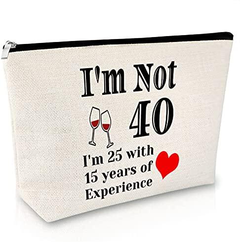 40th birthday gifts for women makeup bag funny presents for