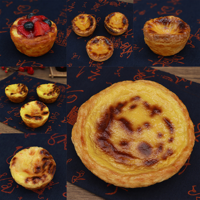 仿真肯悦大小蛋挞模型可来图定制