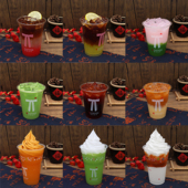 仿真肯悦咖啡雪顶饮品模型肯德基食品模具支持来图定制订做