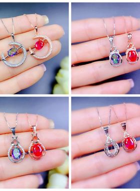 女纯银时尚小巧百搭款吊坠空托