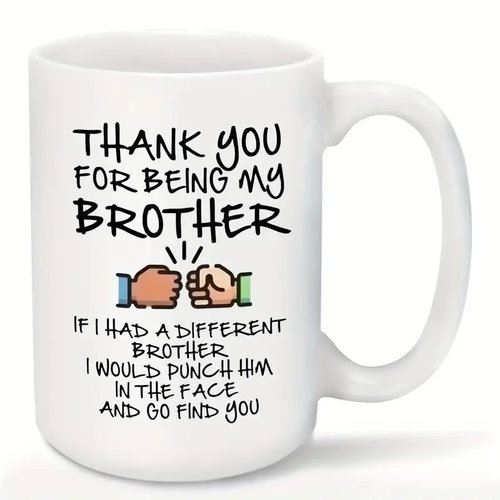 兄弟Brother If I Had A Different陶瓷咖啡马克杯子礼品茶水杯