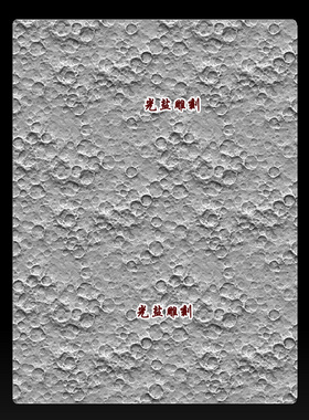 陨石坑精雕图stl圆雕图复古三维仿古纹3d模型雕刻机牌子底纹纹理