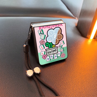 天杠上花适用小米mixflip华为purax手机壳pocket2磨砂novaflip三星zflip7654卡通vivox可爱oppofindn3n2女p50