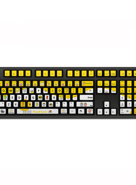 贴纸 适用魔力鸭 2108S 2087 9087 键盘贴纸按键游戏台式保护贴膜