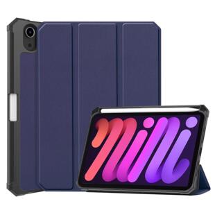 适用于苹果ipad min7/6笔槽皮套保护壳三折TPU软胶壳防摔保护套mini7 a17 pro 2024款保护套