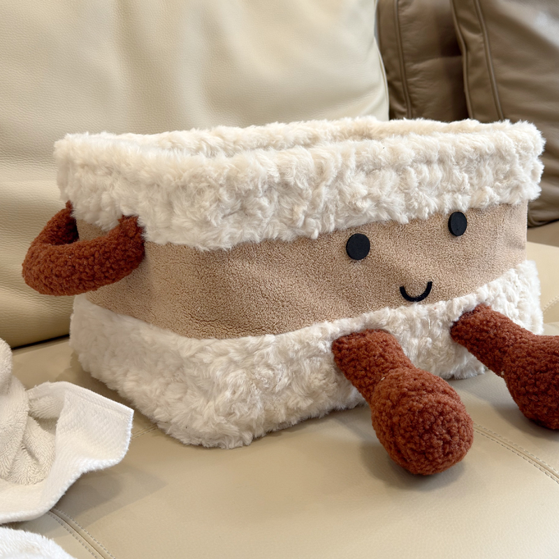 圈圈良品卡通收纳筐客厅杂物整理