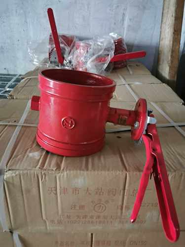 天津市大站阀门总长沟槽蝶阀 力牌沟槽蝶阀114 165沟槽手柄蝶阀