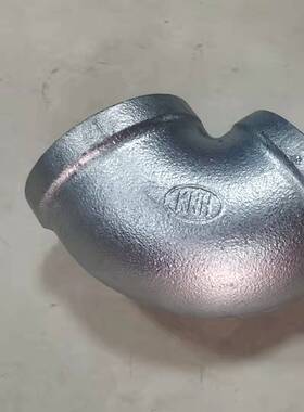 玛钢管件90度镀锌弯头 铸铁丝口扣内丝46分1寸DN15 20 32 65 80