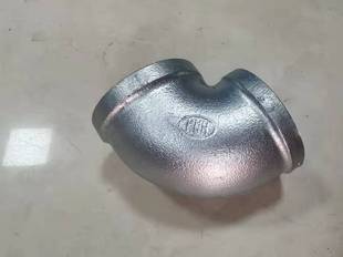 玛钢管件90度镀锌弯头 铸铁丝口扣内丝46分1寸DN15 20 32 65 80