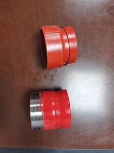 沟丝大小头65一头内丝一头沟槽76转换沟槽丝扣60 DN50内丝转沟槽