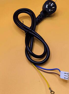 3C国标 250V10A3极0.75平方3.2地环VH3.96广告机一体机AC电源线