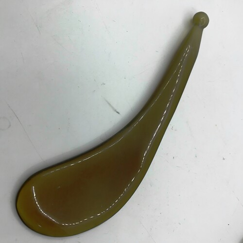 牛角带圆头豆夹拨筋棒刮面部美容