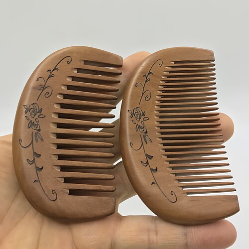 10厘米老桃木梳楠木梳子