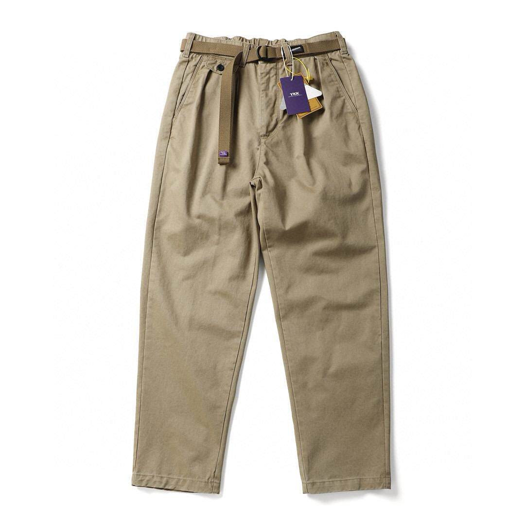 BREAD DENIM 陈冠希同款纯棉裤男紫标日系户外阔腿百搭锥形休闲裤