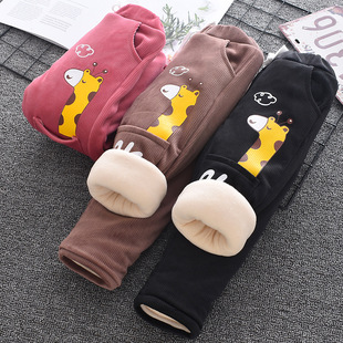 一两岁宝宝棉裤女童冬天加绒加厚裤子外穿女宝男童儿童冬季保暖裤