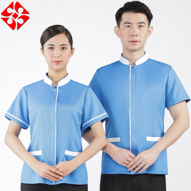 家政物业保洁工作服短袖酒店宾馆客房楼盘阿姨薄款夏季工作服套装